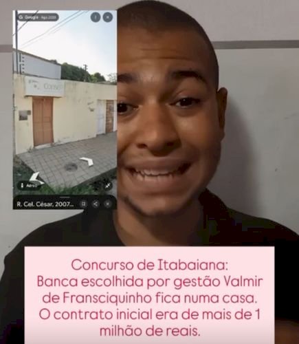 Polêmica à vista: Internauta questiona escolha de banca para o Concurso de Itabaiana e pede revogação da licitação