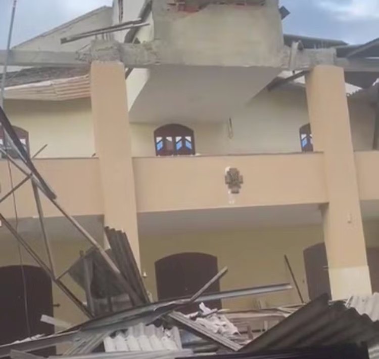 Teto de igreja desaba em Nossa Senhora do Socorro; segundo caso na Grande Aracaju em menos de uma semana
